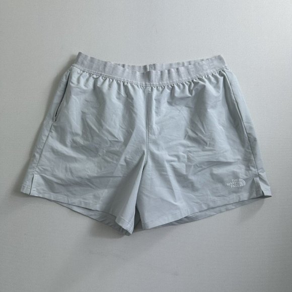 THE NORTH FACE‎ WINDWALL Women Medium Lined 2.5" Shorts Gray Active Hiking - Picture 1 of 6
